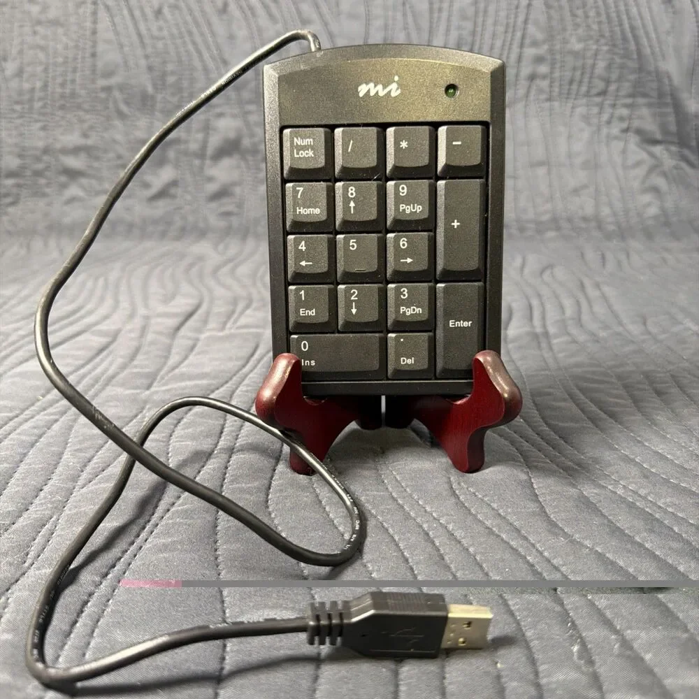 MI MIKIBO Numeric Plus USB Numeric Keypad NPKP55 Model NPKP55 Untestedx
